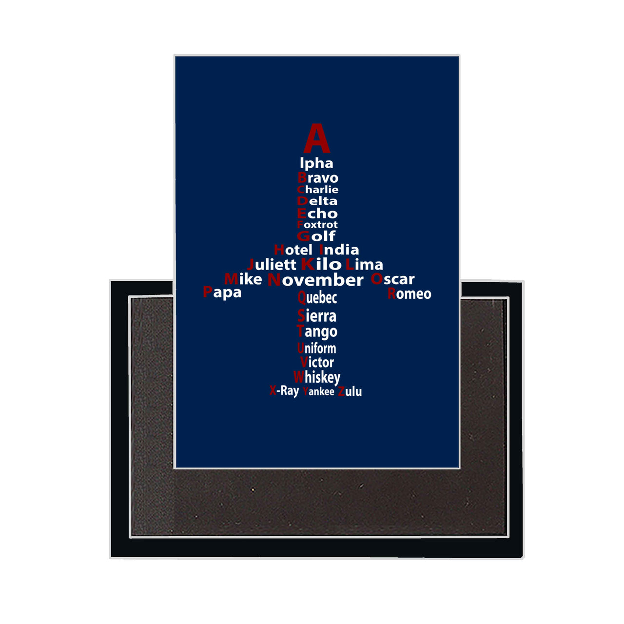 Airplane Shape Aviation Alphabet Designed Magnets