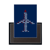 Thumbnail for Airplane Shape Aviation Alphabet Designed Magnets