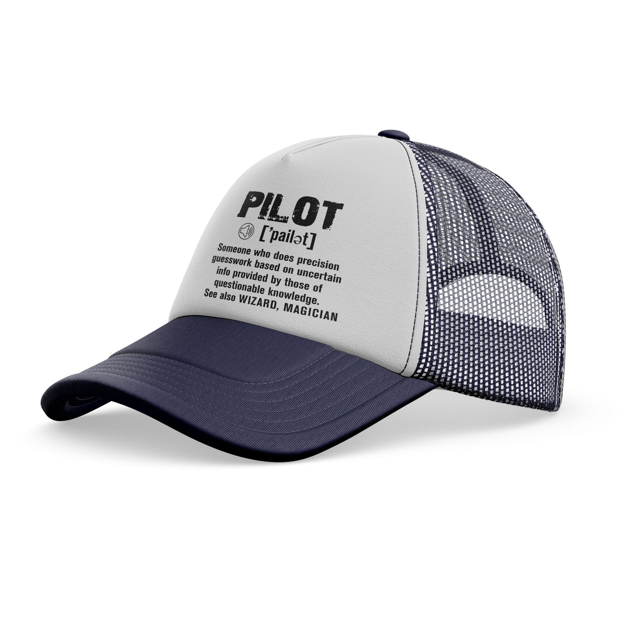 Pilot [Noun] Designed Trucker Caps & Hats