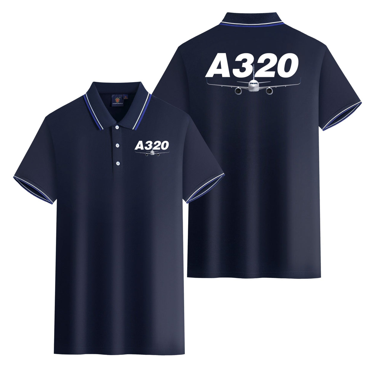 Super Airbus A320 Designed Stylish Polo T-Shirts (Double-Side)