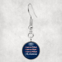 Thumbnail for I Fly Airplanes Designed Earrings