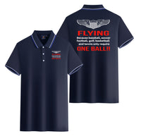 Thumbnail for Flying One Ball Designed Stylish Polo T-Shirts (Double-Side)