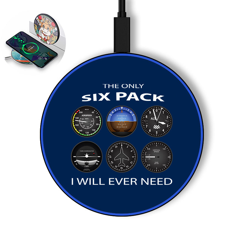 The Only Six Pack I Will Ever Need Designed Wireless Chargers