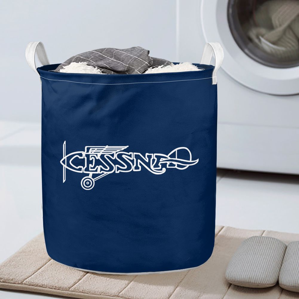 Special Cessna Text Designed Laundry Baskets