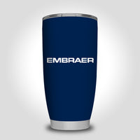 Thumbnail for Embraer & Text Designed Tumbler Travel Mugs