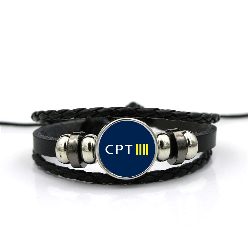 CPT & 4 Lines Designed Leather Bracelets
