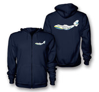 Thumbnail for RIP Antonov An-225 Designed Zipped Hoodies