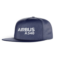 Thumbnail for Airbus A340 & Text Designed Snapback Caps & Hats