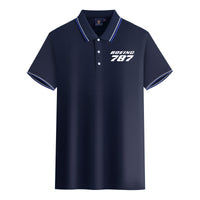 Thumbnail for Boeing 787 & Text Designed Stylish Polo T-Shirts