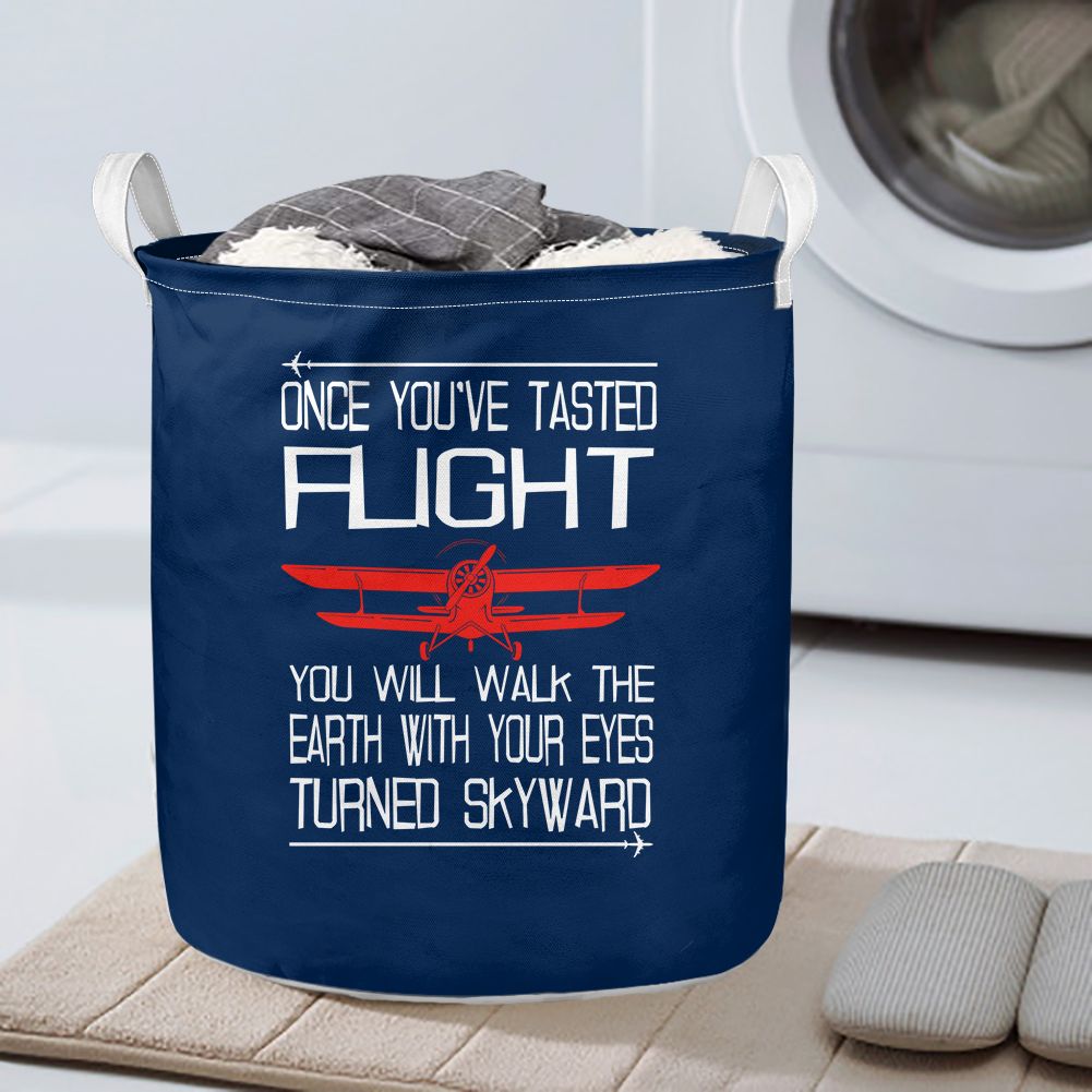 Once You've Tasted Flight Designed Laundry Baskets