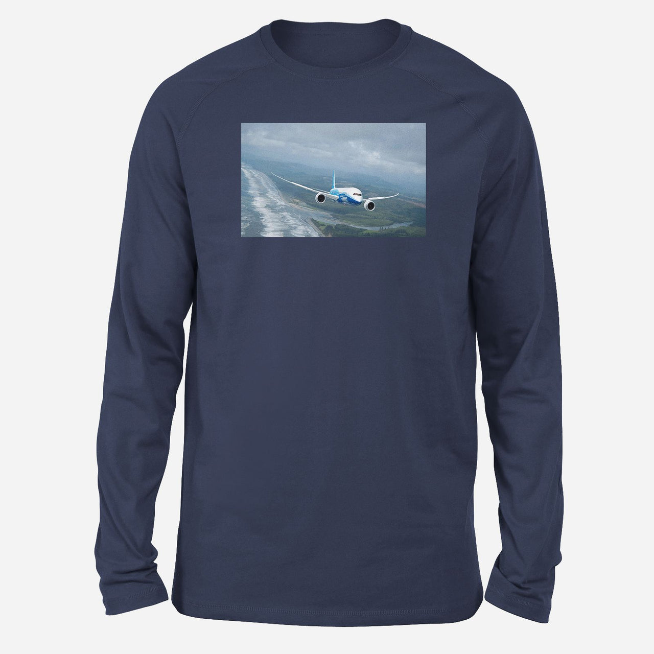 Cruising Boeing 787 Designed Long-Sleeve T-Shirts