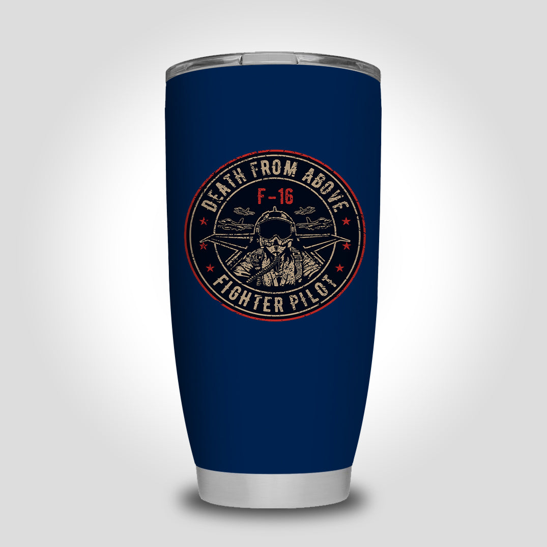 Fighter Jet 16 - Death From Above Designed Tumbler Travel Mugs