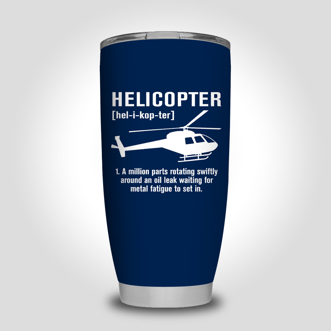 Helicopter [Noun] Designed Tumbler Travel Mugs