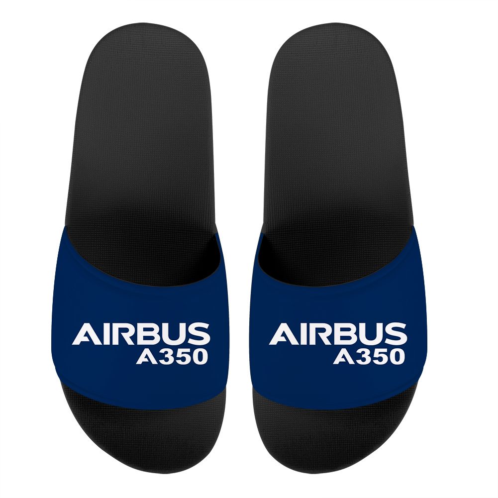 Airbus A350 & Text Designed Sport Slippers