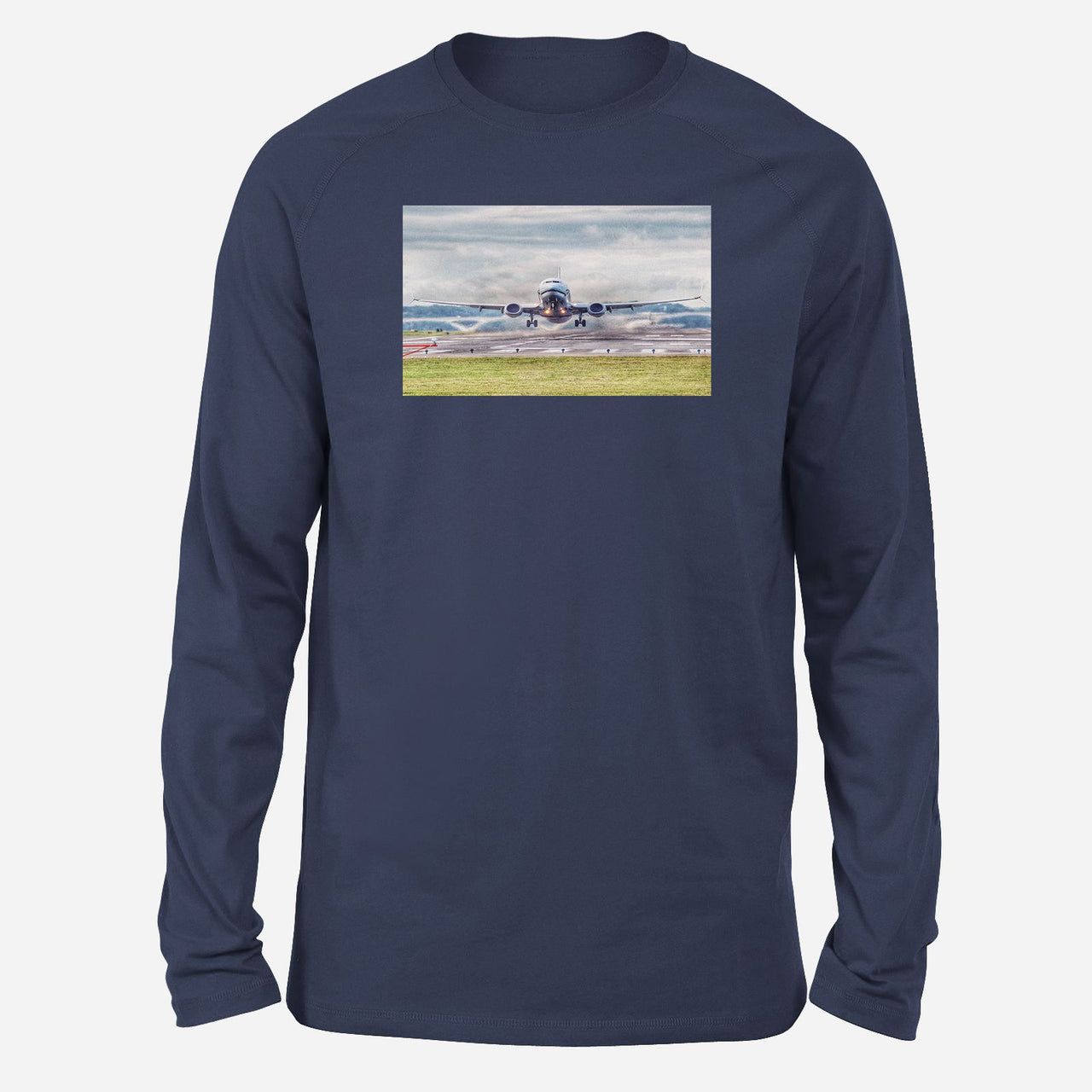 Departing Boeing 737 Designed Long-Sleeve T-Shirts