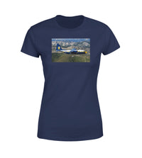 Thumbnail for Amazing View with Blue Angels Aircraft Designed Women T-Shirts