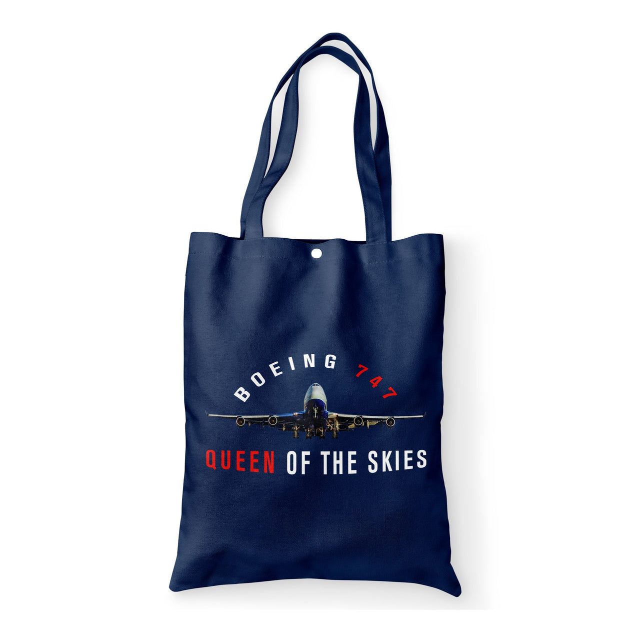 Boeing 747 Queen of the Skies Designed Tote Bags