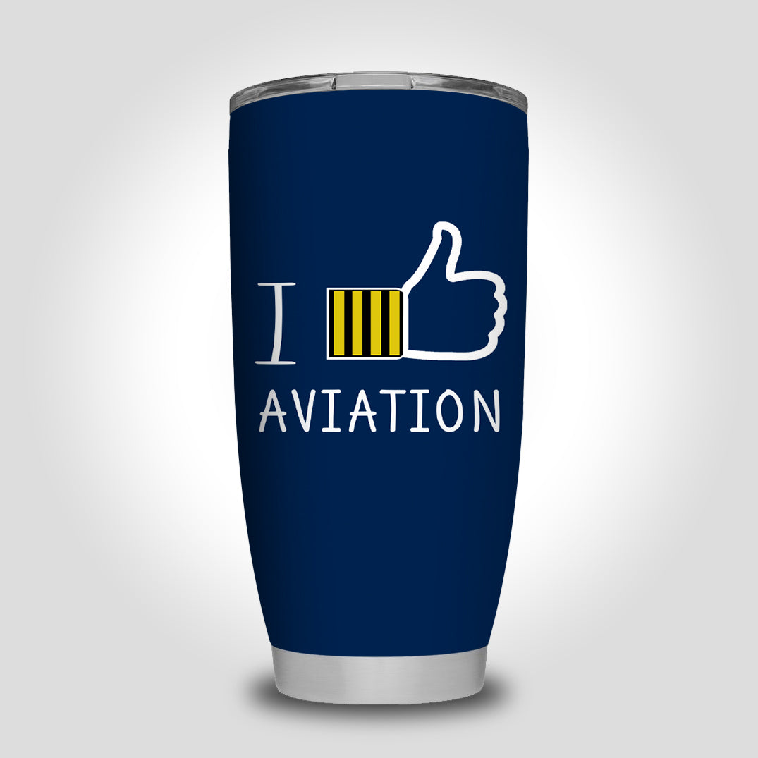 I Like Aviation Designed Tumbler Travel Mugs