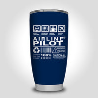Thumbnail for Airline Pilot Label Designed Tumbler Travel Mugs