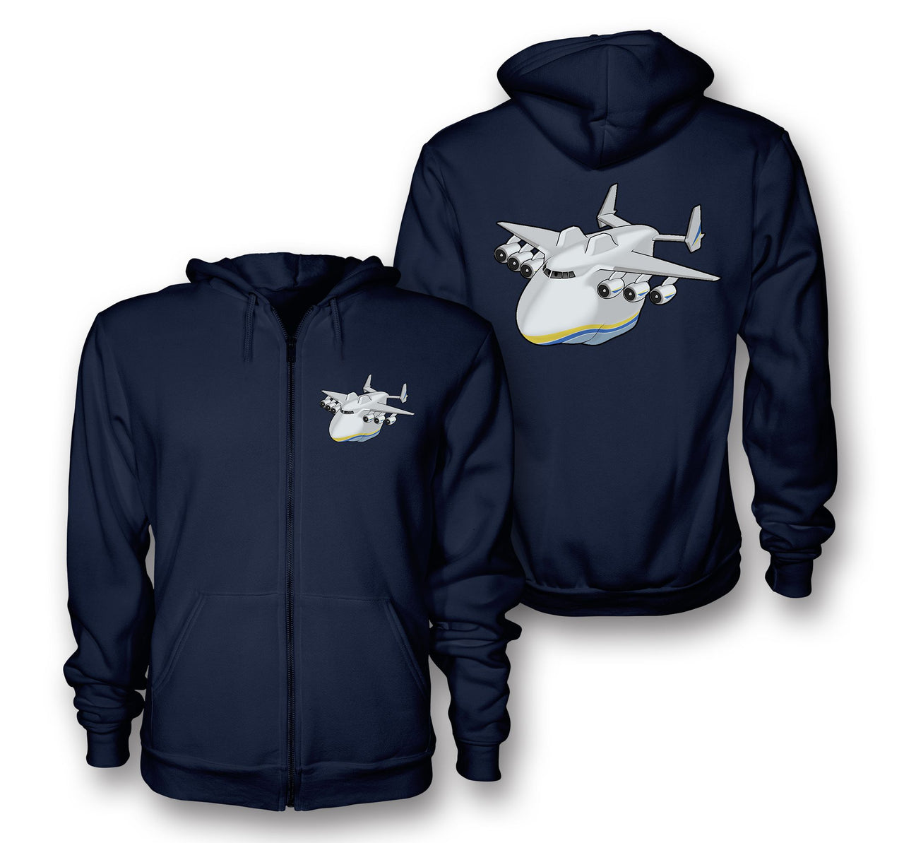 Antonov 225 (2) Designed Zipped Hoodies