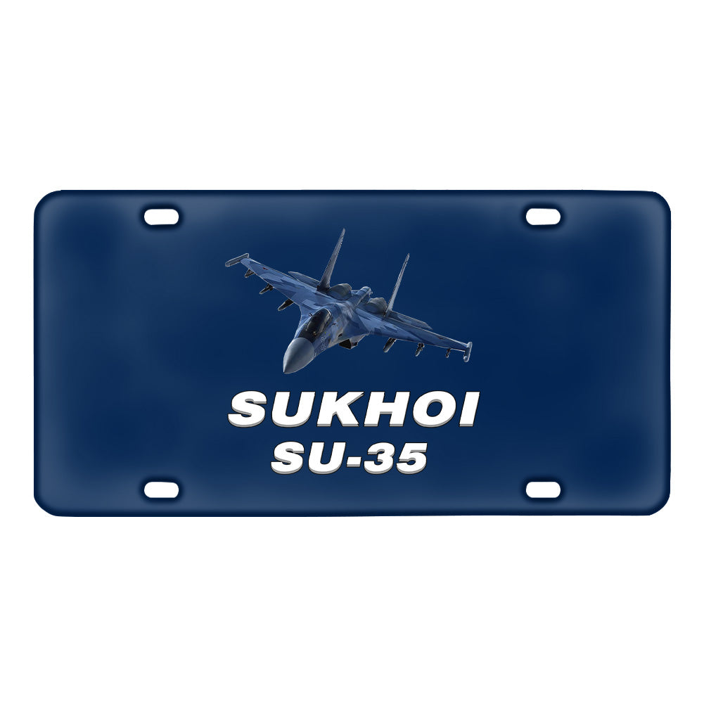 The Sukhoi SU-35 Designed Metal (License) Plates