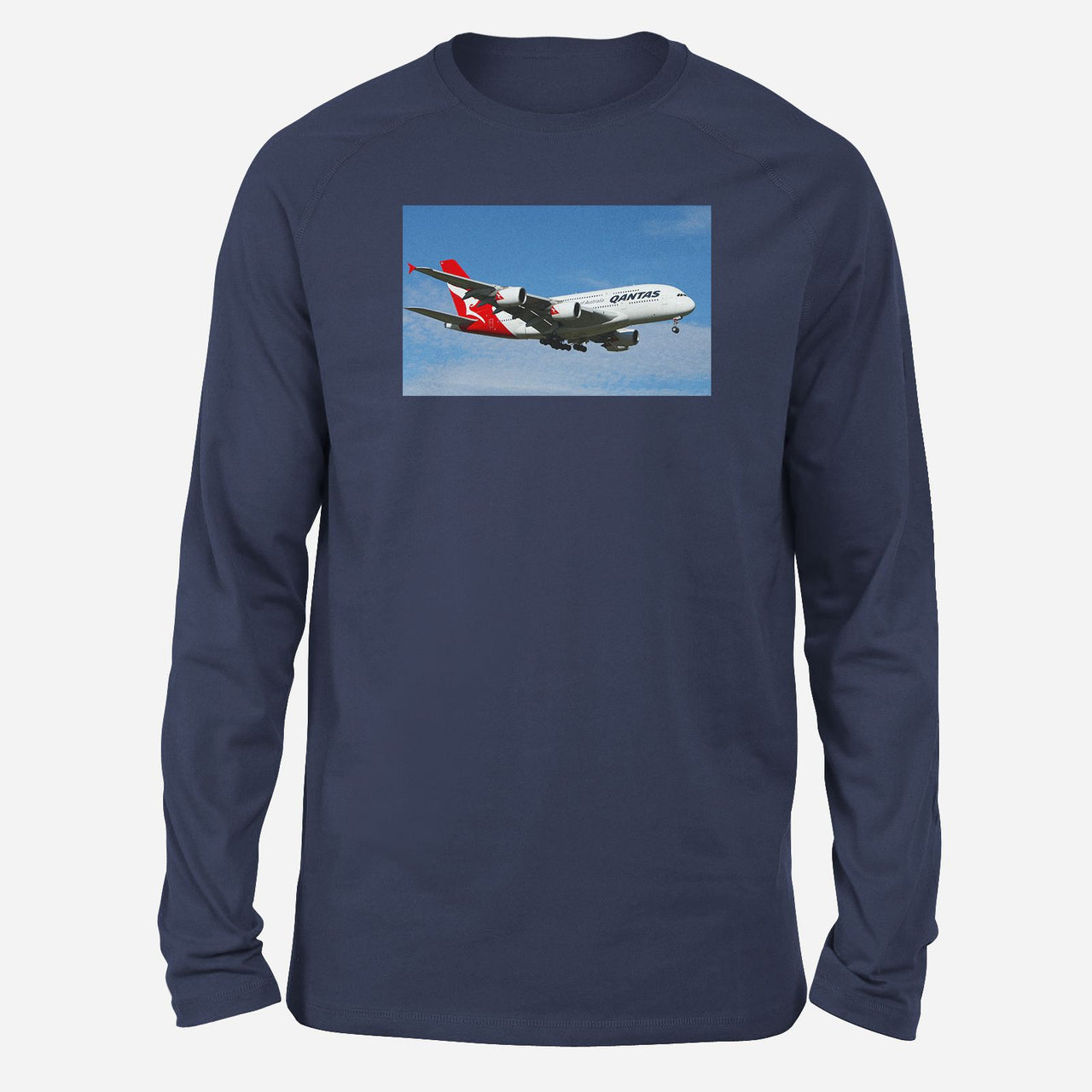 Landing Qantas A380 Designed Long-Sleeve T-Shirts