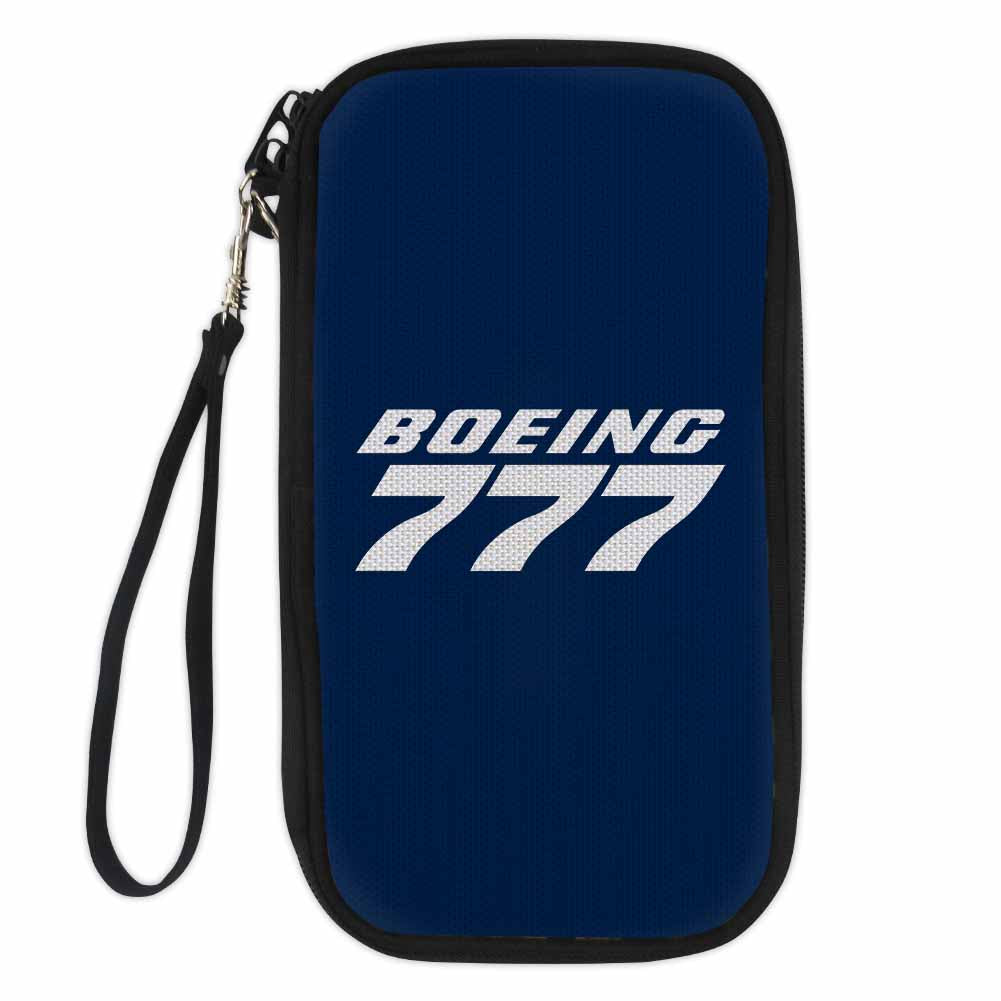 Boeing 777 & Text Designed Travel Cases & Wallets