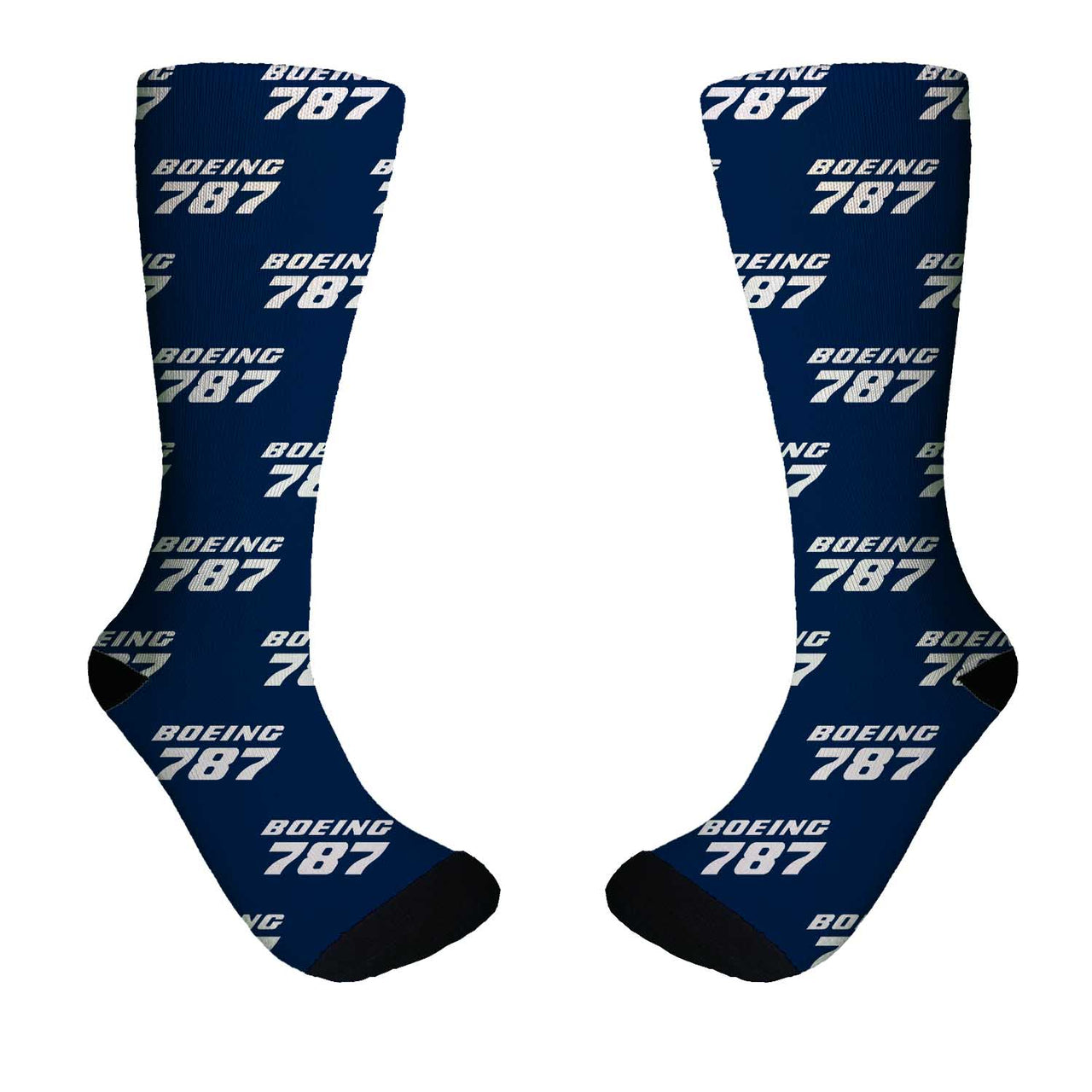 Boeing 787 & Text Designed Socks – Aviation Shop
