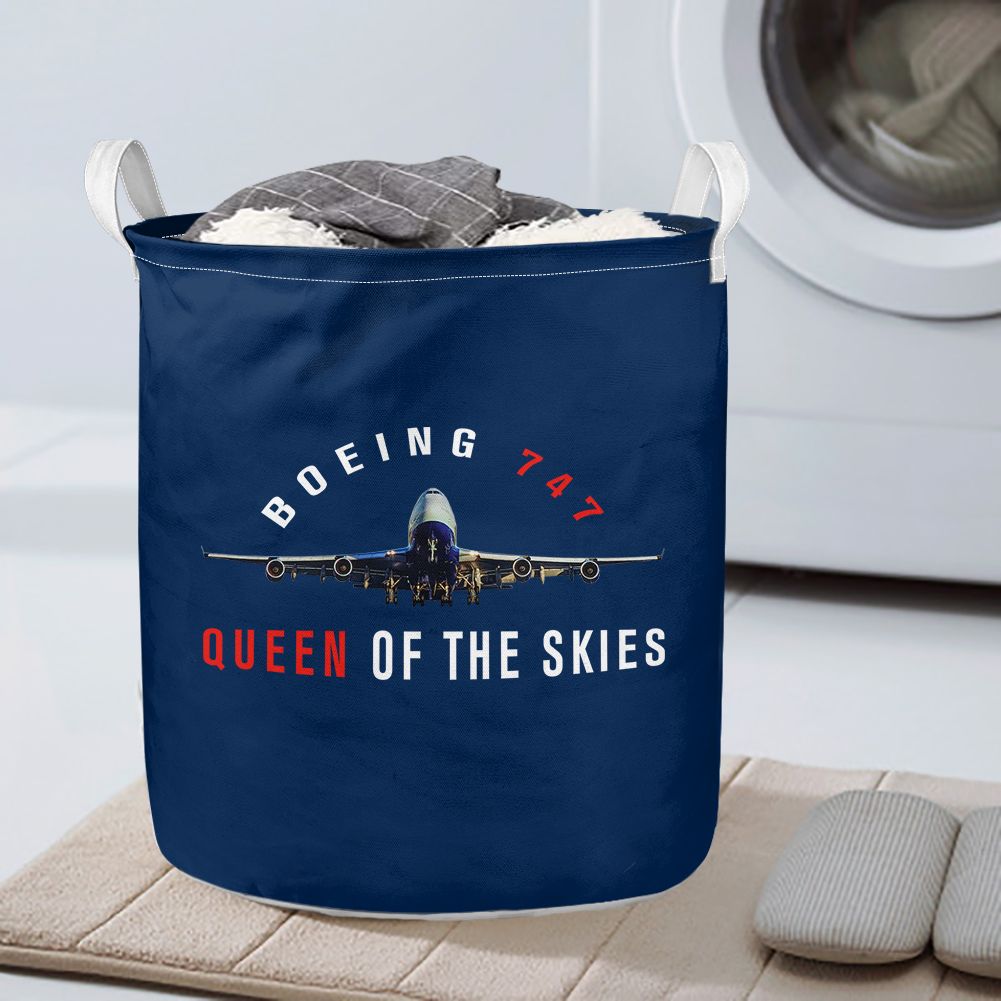 Boeing 747 Queen of the Skies Designed Laundry Baskets