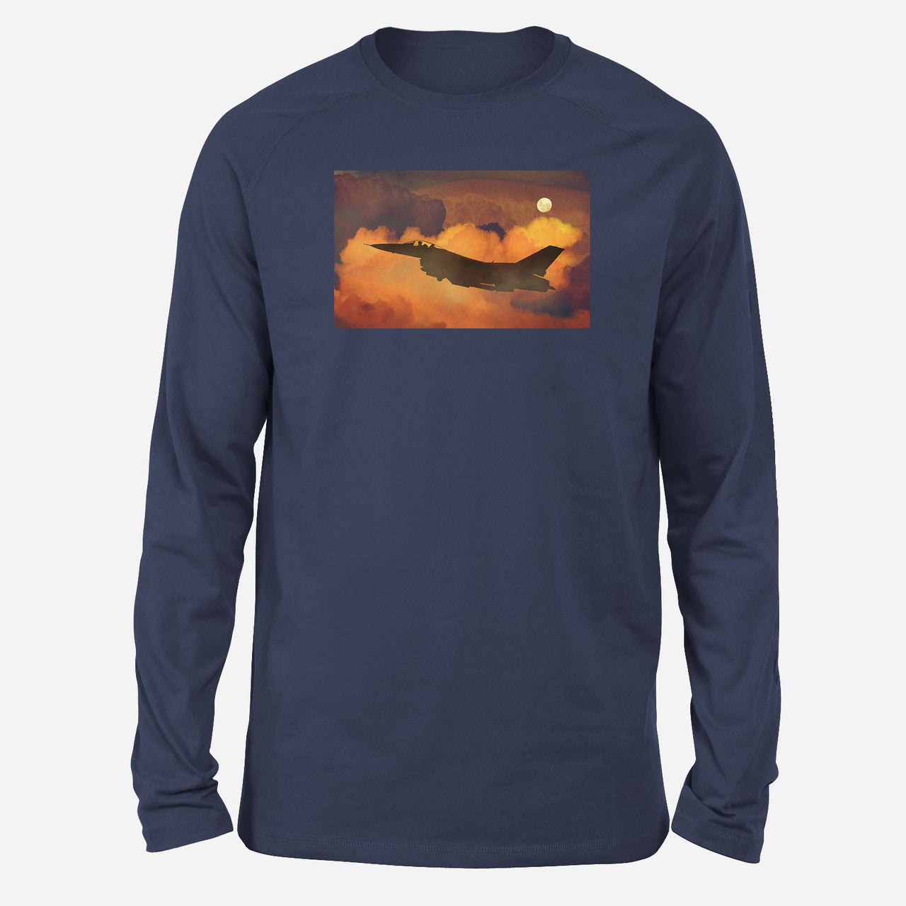 Departing Fighter Jet 16 Designed Long-Sleeve T-Shirts