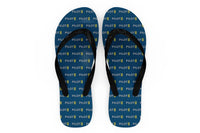 Thumbnail for Pilot & Stripes (2 Lines) Designed Slippers (Flip Flops)