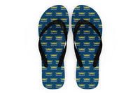 Thumbnail for Pilot & Badge Designed Slippers (Flip Flops)