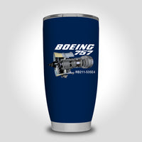 Thumbnail for Boeing 757 & Rolls Royce Engine (RB211) Designed Tumbler Travel Mugs