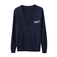 Thumbnail for The Embraer ERJ-175 Designed Cardigan Sweaters