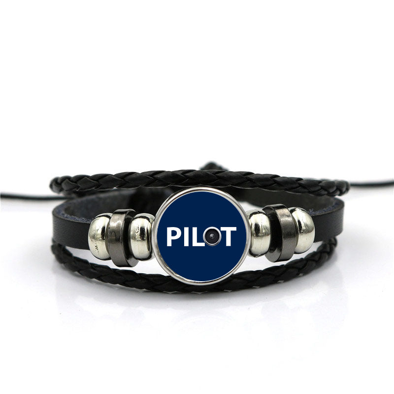 Pilot & Jet Engine Designed Leather Bracelets
