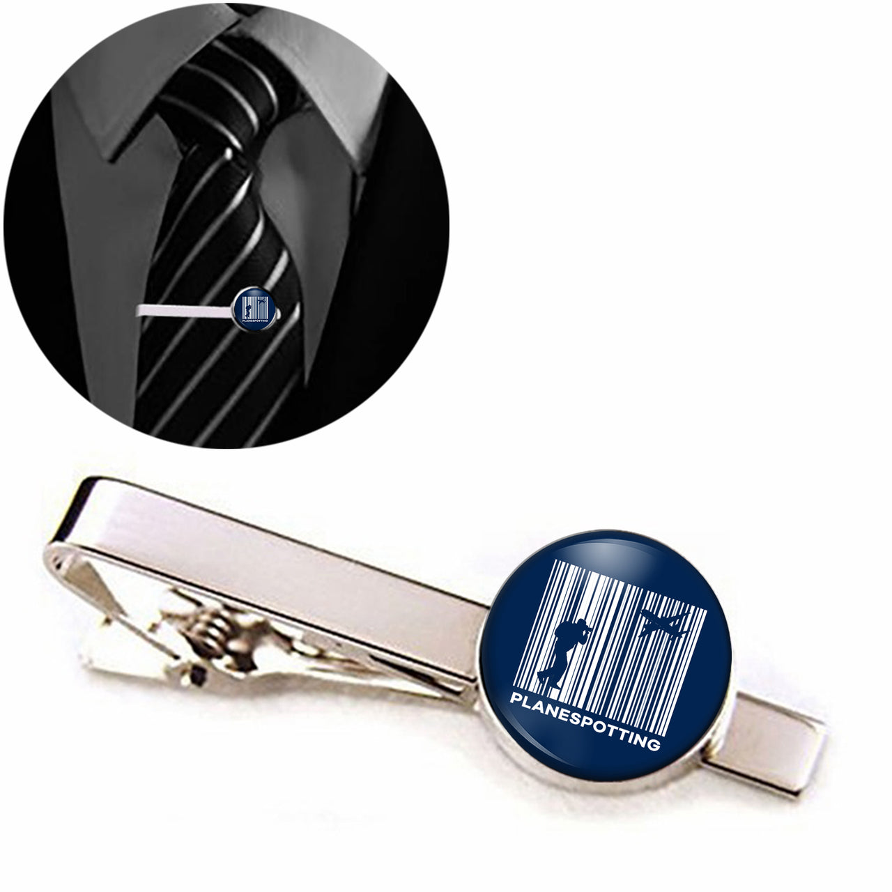 Planespotting Designed Tie Clips