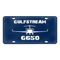 Thumbnail for Gulfstream G650 & Plane Designed Metal (License) Plates