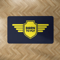 Thumbnail for Born To Fly & Badge Designed Carpet & Floor Mats