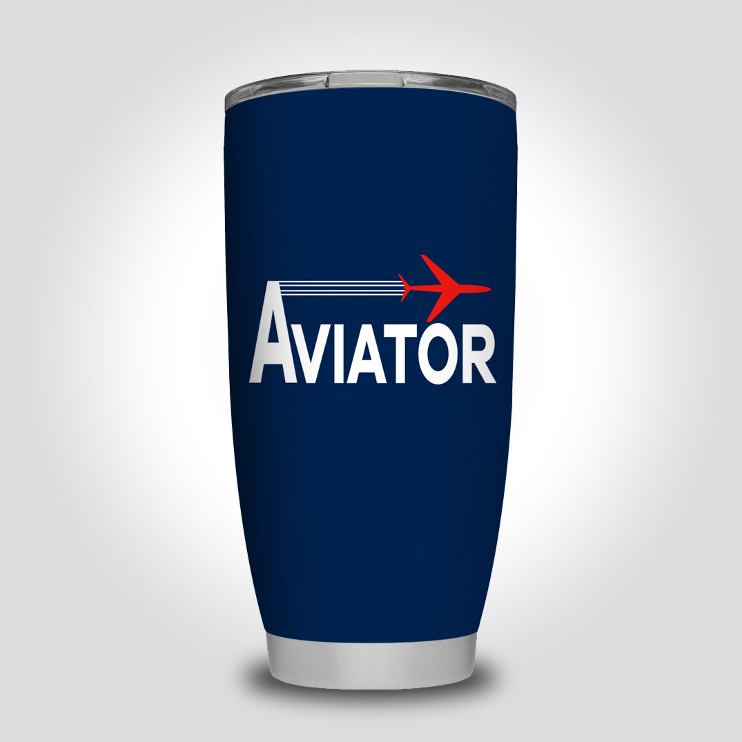 Aviator Designed Tumbler Travel Mugs