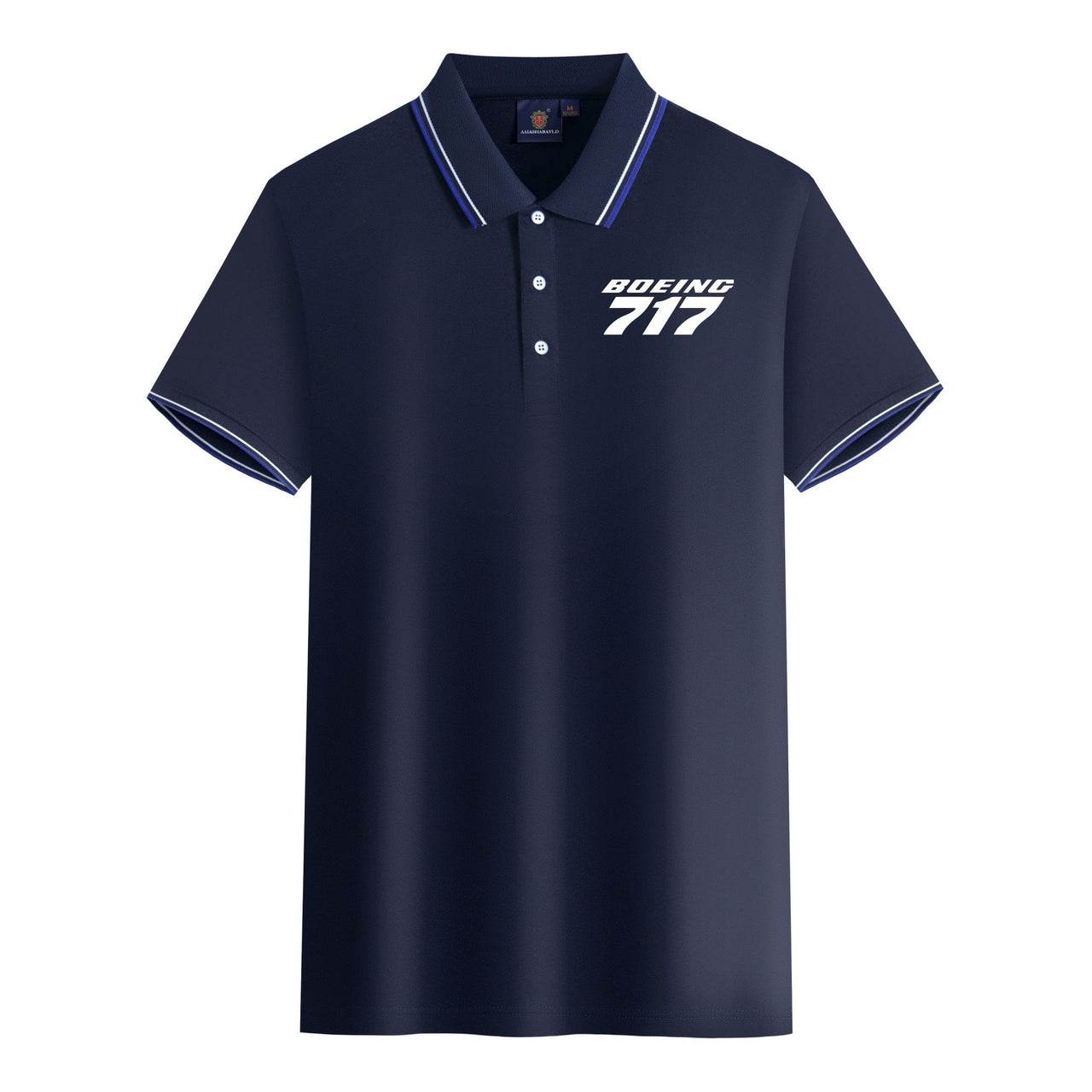 Boeing 717 & Text Designed Stylish Polo T-Shirts