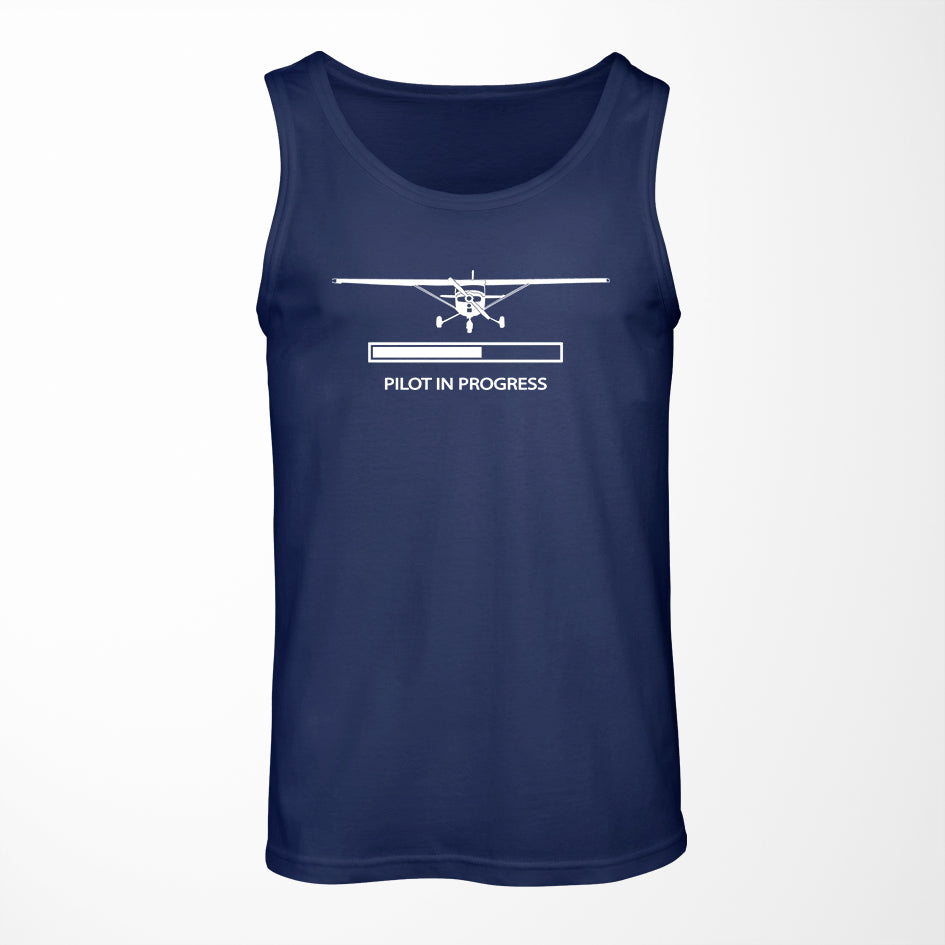 Pilot In Progress (Cessna) Designed Tank Tops