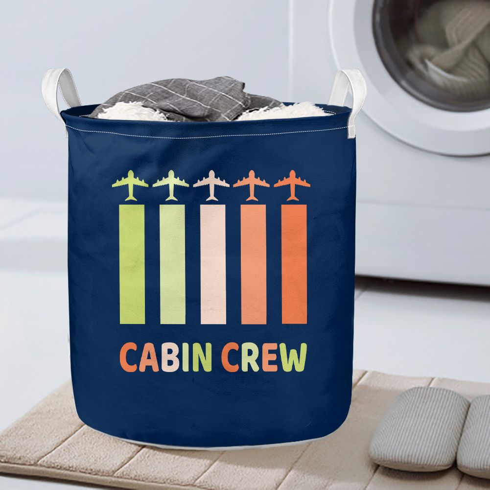 Colourful Cabin Crew Designed Laundry Baskets