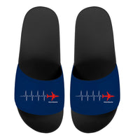 Thumbnail for Aviation Heartbeats Designed Sport Slippers