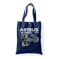 Thumbnail for Airbus A350 & Trent Wxb Engine Designed Tote Bags