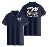 Thumbnail for Boeing 767 Engine (PW4000-94) Designed Stylish Polo T-Shirts (Double-Side)