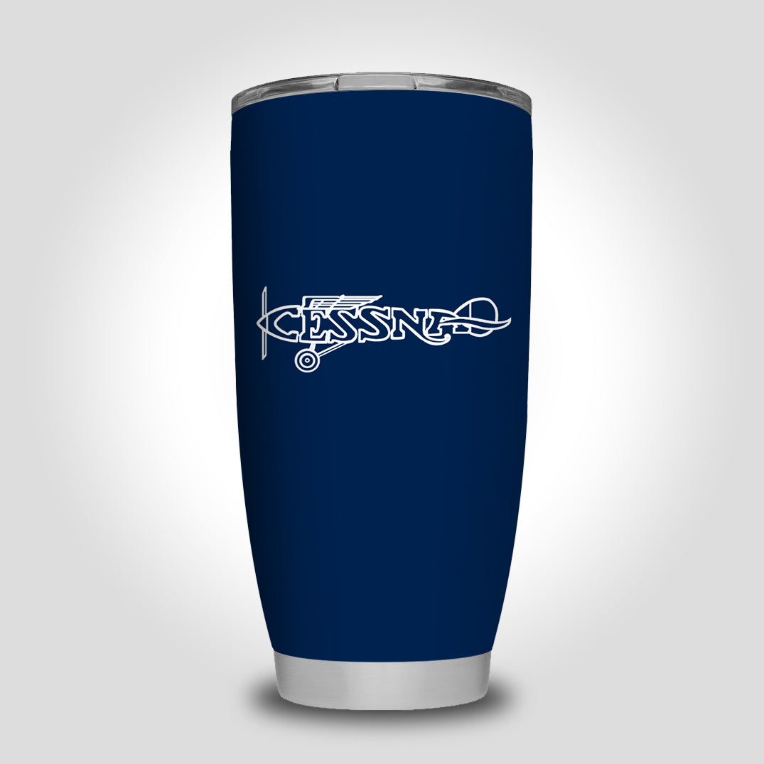 Special Cessna Text Designed Tumbler Travel Mugs