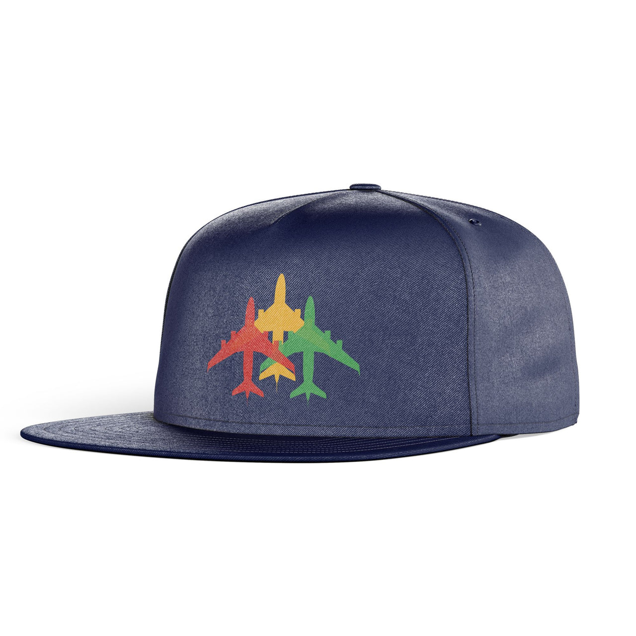 Colourful 3 Airplanes Designed Snapback Caps & Hats