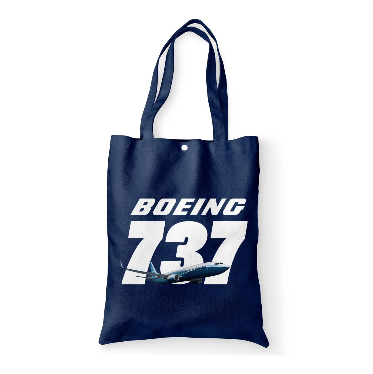 Super Boeing 737+Text Designed Tote Bags