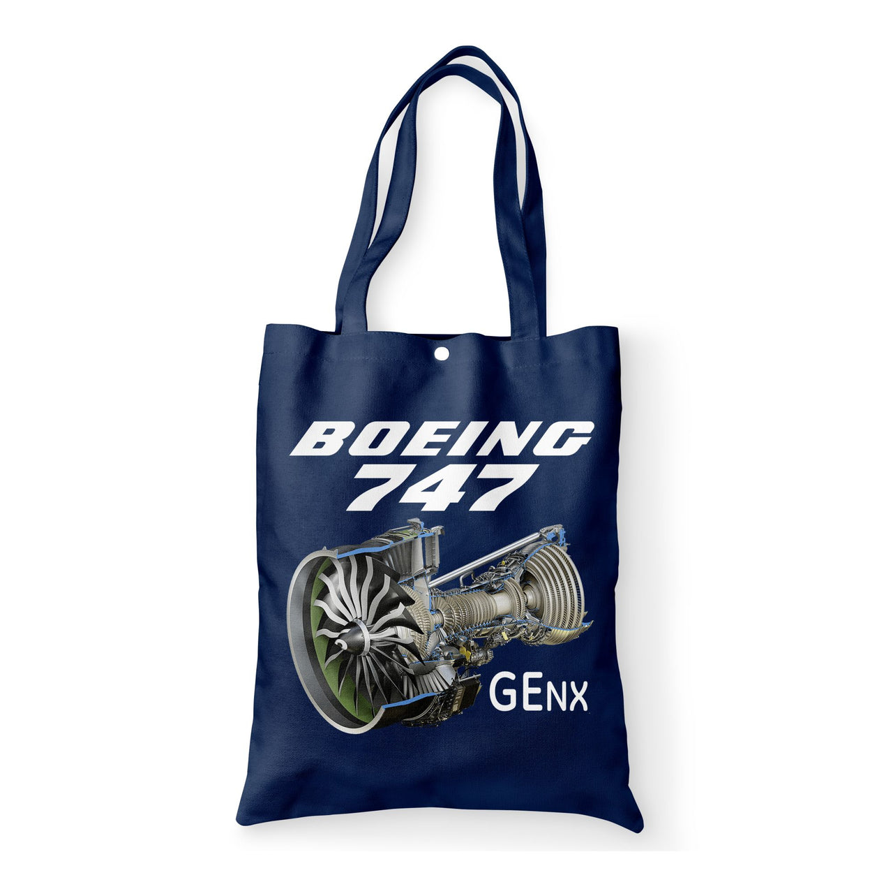 Boeing 747 & GENX Engine Designed Tote Bags