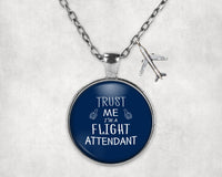 Thumbnail for Trust Me I'm a Flight Attendant Designed Necklaces